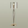 Высокая Лампа E27 1*60W TOWER дымчатый/золото/стекло ODEON LIGHT