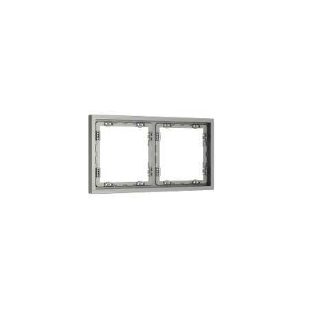 Рамка пластиковая Voltum S70 на 2 поста, (сталь)