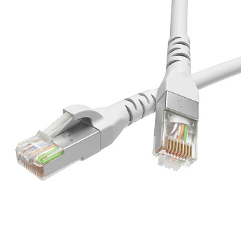 Патч-корд экранированный CAT5E F/UTP 4х2, LSZH, белый, 5.0м DKC