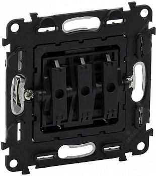 Valena LIFE Механизм переключателя Скрытый 2-кл. 10А серый IP20 Legrand