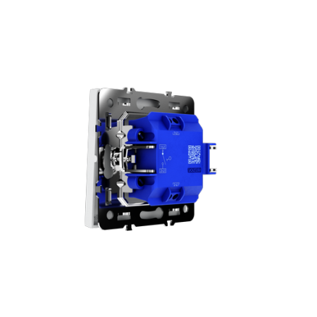 Выключатель встраиваемый Voltum S70 одноклавишный 10А, (белый матовый)