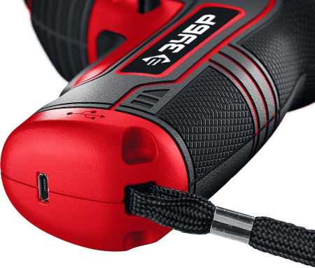 ViX отвертка аккумуляторная 3.6 В, в коробке с 10 битами и насадкой штопором ЗУБР