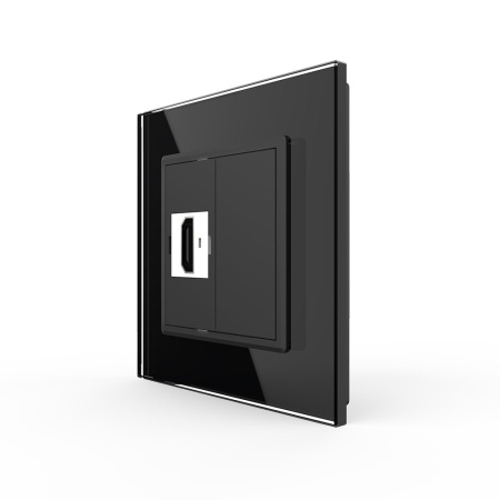 Розетка HDMI Черная Livolo