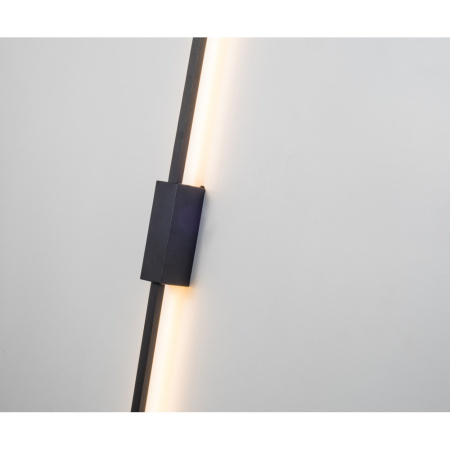 Бра Стен черный W80х4 h4,5 Led 10W (4000K) черный