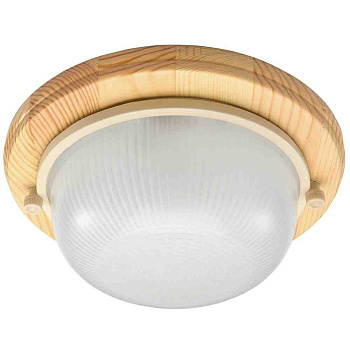 ДБО 03-6-011 Свет-к светодиодный круг клен 6Вт,600Лм,IP54,дерево,алюминий,стекло APEYRON