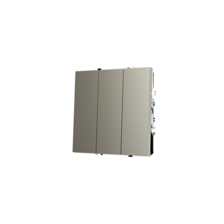 Выключатель встраиваемый Voltum S70 трехклавишный 10А, (шелк)