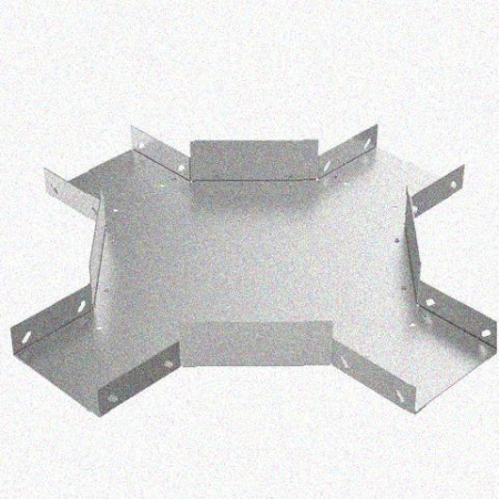 Лоток крестообразный замковый перфорированный КМЗ 100х50 УТ1,5, горячее цинкование, S1,0