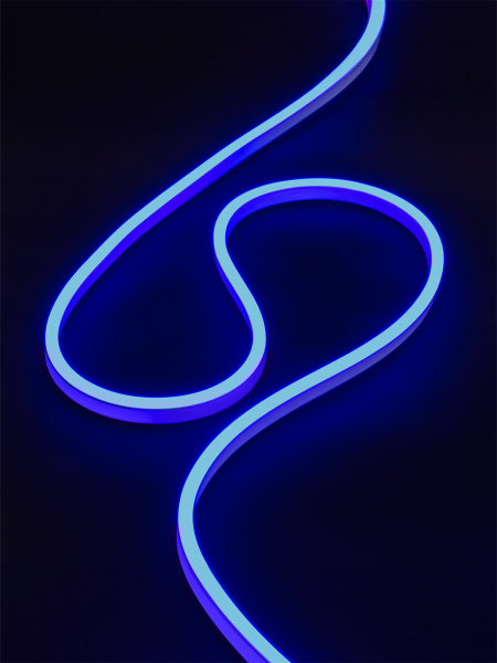 Гибкий неон SMD2835-120 LED/м-220 В-6,5 Вт/м-IP67-синий (25м) TDM