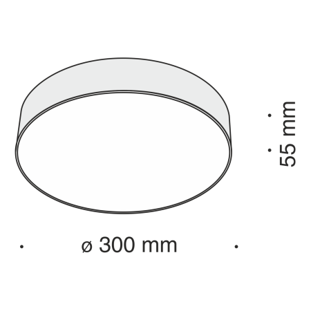 Потолочный светильник 43Вт 4000K Черный IP22 Zon C032CL-L43B4K Technical