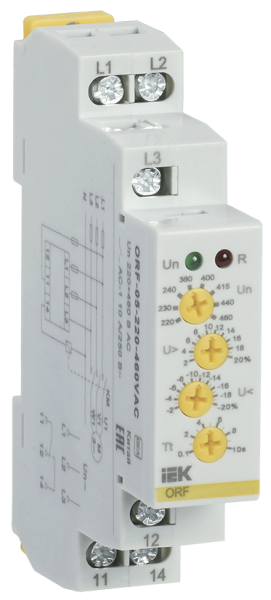 Реле контроля фаз ORF 05 3 фазы 220-460В AC IEK