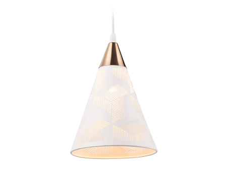 Светильник подвесной TR8429 WH/FGD белый/золото E27 max 40W D180*800 Ambrella Light