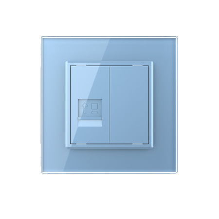 Розетка КОМП RJ-45 Синяя Livolo