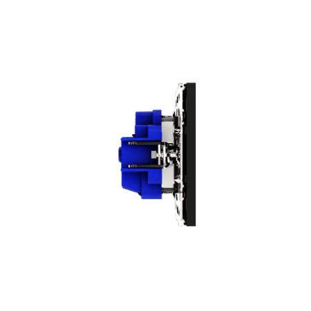 Розетка встраиваемая Voltum S70 с заземлением и защитными шторками, 16А, (черный матовый) Розетка встраиваемая Voltum S70 с заземлением и защитными шторками, 16А, (черный матовый)