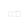 Рамка пластиковая Voltum S70 на 3 поста, (белый глянцевый)