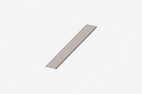 Крышка лотка КЛ 50 УХЛ1, оцинкованный лист S1,5