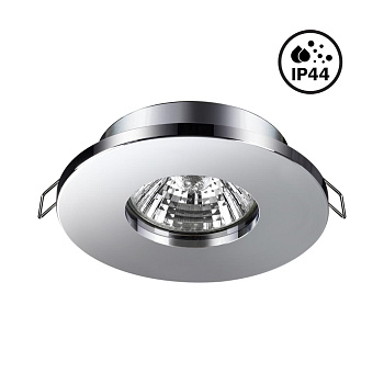 Св-к встр.влагозащ.IP44 GU10 50W 220V AQUA хром NOVOTECH