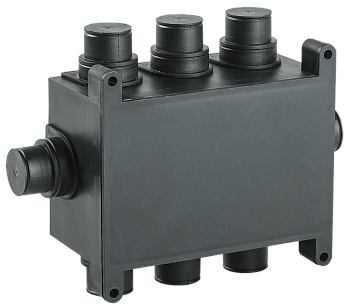 Коробка распаячная 118х76х60мм для монолитного строительства черная IEK