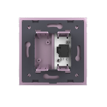 Розетка микрофон TRS 6.3 JACK Розовая Livolo