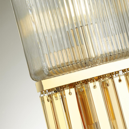 Бра E14 1*40W GATSBY золотой/прозрачный/стекло ODEON LIGHT