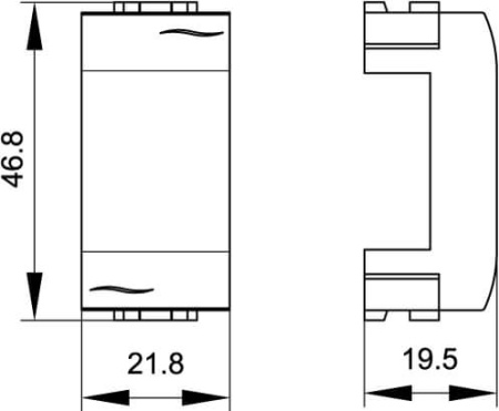 Заглушка, белая, 1мод. DKC