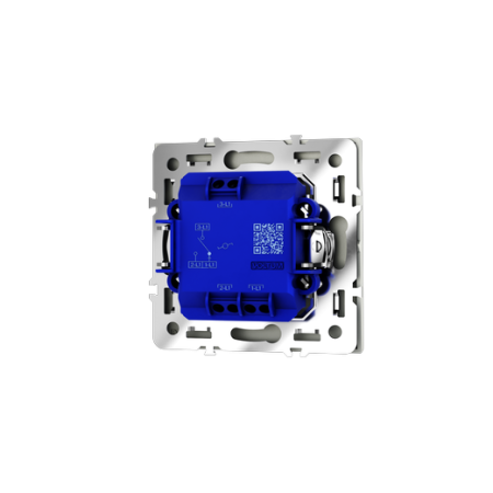 Проходной переключатель встраиваемый Voltum S70 одноклавишный 10А, (сталь)