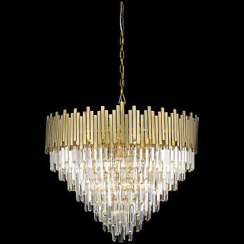 Люстра подвесная Бронзовый/Прозрачный E14 32*40Вт WE137.32.503 WERTMARK