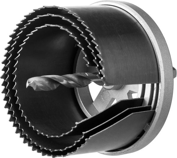 3шт(60-80/42мм), Пила сегментная наборная по дереву, 3 полотна: 60-73-80х42 мм, ЗУБР