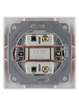 Выключатель 1 кл. 10А белый "Таймыр" TDM