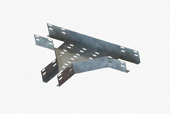 Лоток тройниковый перфорированный ОТ 250х65 У3, окрашенный, S1,5