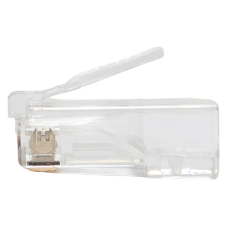 Коннектор RJ-45 TERACOM PRO неэкранированный 8P8C 30мкд Cat,6 универсальный (упак,20шт) EKF
