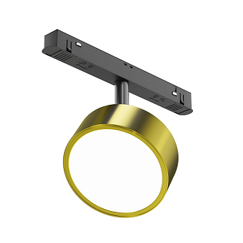 Трековый светильник LED 18Вт Черный и Латунь IP20 Magnetic track system Exility TR040-2-18W4K-BBS Technical Maytoni