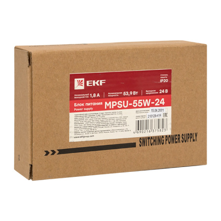 Блок питания 24В с функцией ИБП MPSu-55W-24 PROxima EKF