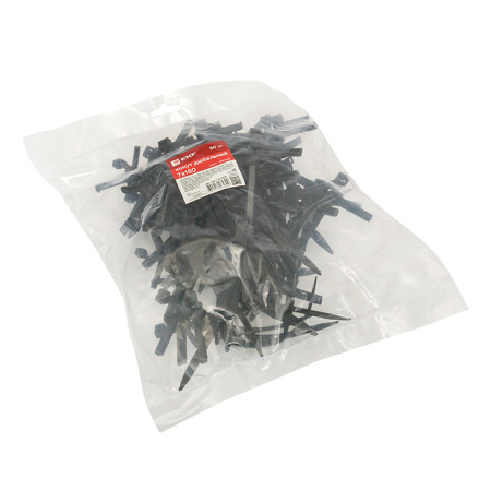 Хомут дюбельный черный (7х150) (50шт) PROxima EKF