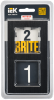 BRITE Рамка 2-мест. РУ-2-1-БрЧ металл черн. IEK