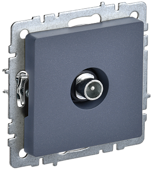 BRITE Розетка TV проходная РТВ10-0-БрМ маренго IEK