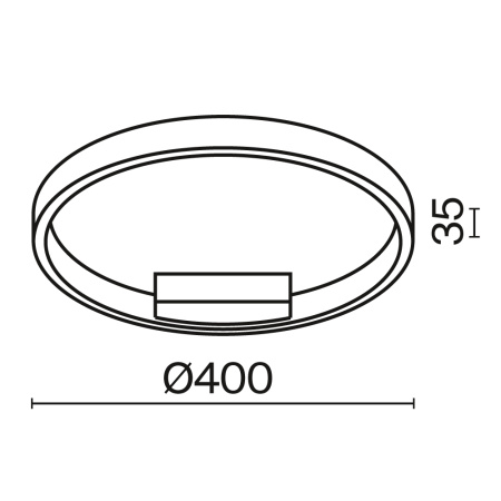 Потолочный светильник LED 24Вт Черный IP20 Rim MOD058CL-L25BK Maytoni