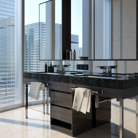 Acrylic Рамка на 3 поста черный Werkel