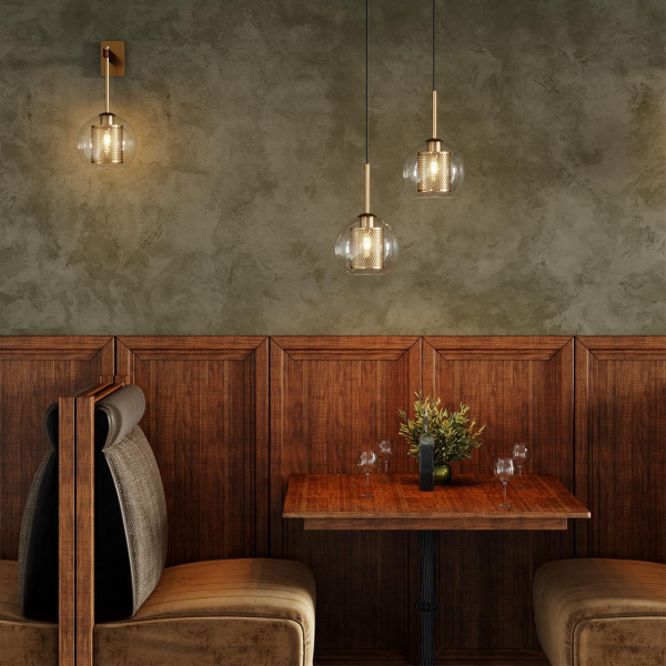 Бра E27 1*40W CLOCKY античн.бронза/металл/прозрачный/стекло ODEON LIGHT Бра E27 1*40W CLOCKY античн.бронза/металл/прозрачный/стекло ODEON LIGHT