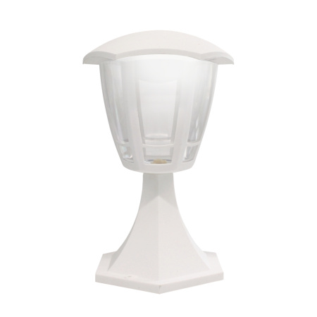 11-195 Св-к садово-парковый, светод-й, столб мал, «Валенсия 1», 8Вт, 6-ти гран., 720Лм, 6500К, бел APEYRON