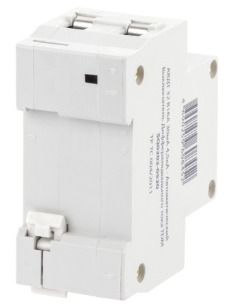 Дифференциальный автоматический выключатель АВДТ 32 2П (1П+N) 16А В 30мА 4,5кА тип АС TDM