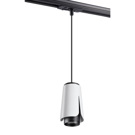 Св-к трековый однофазный,провод 1м IP20 GU10 9W 220V TULIP белый NOVOTECH