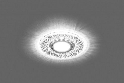 Снят Светильник встраиваемый с белой LED подсветкой Feron CD970 потолочный MR16 G5.3 прозрачный фото 4