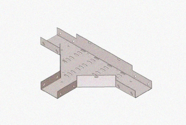 Лоток тройниковый замковый перфорированный ОТЗ 500х85 УХЛ1, горячее цинкование, S2,0