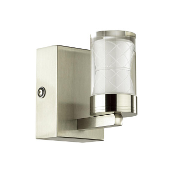 Бра IP44 LED 5W 4000K 220V WAGNER никель LUMION