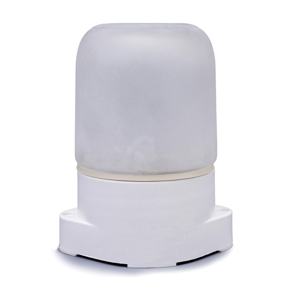 Светильник для сауны НПБ-400 КСС-002 230В 60Вт белый пластик GCF-SNP-60-E27-IP65-W General