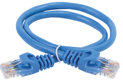 ITK Коммутационный шнур (патч-корд) кат.6 UTP LSZH 5м синий