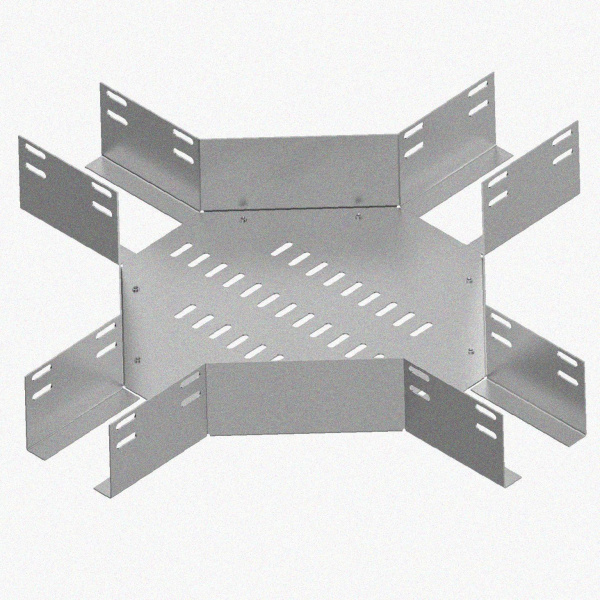 Лоток крестообразный глухой КМГ 400х100 У3, окрашенный, S1,5