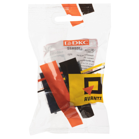 Розетка TV-FM-SAT модульная, "Avanti", "Черный квадрат", 2 модуля DKC