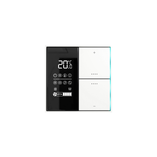 Donel Многофункциональный комнатный термостат KNX,ЖК-экран, встроенный датчик температуры, полярный белый, Cерия DKNX Donel Многофункциональный комнатный термостат KNX,ЖК-экран, встроенный датчик температуры, полярный белый, Cерия DKNX