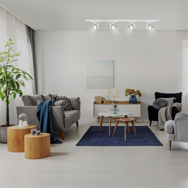 Трехфазный трековый св/д св-к IP20 LED 4000K 20W CURL белый NOVOTECH